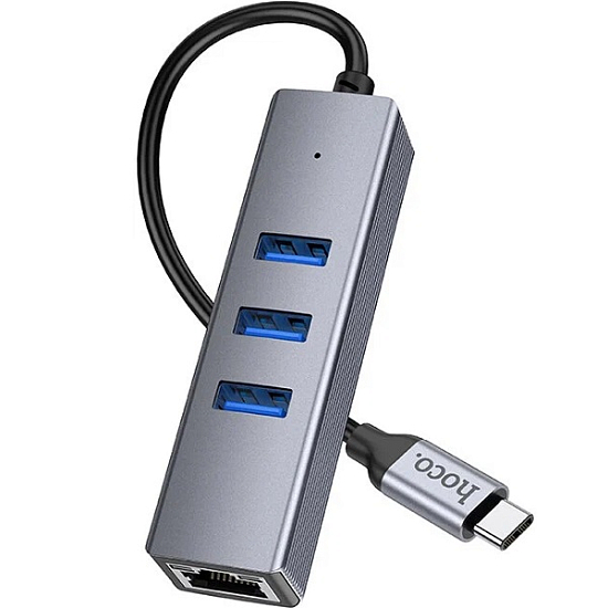 USB-Хаб 3.0 HOCO HB34 (3xUSB3.0+RJ45)