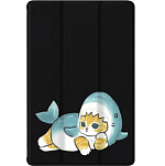 Чехол футляр-книга ZIBELINO для iPad 2025 (A16)/Apple iPad 10 2022 (A3354/A3355/A3356/A2696/A2757/A2777) 10.9" (черный) 8017 КОТИК АКУЛА