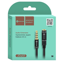 Кабель Jack 3.5 <--> Jack 3.5  1.0м JD-457