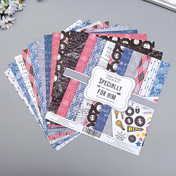 Набор бумаги для скрапбукинга "Specially for him" 10 листов, 20х20 см 5490475