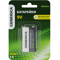 Элемент питания GENERICA 6LR61 BL-1 (1/10/120)