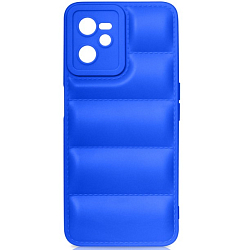 Силиконовый чехол (дутый) DF для Realme C35 DF rmJacket-03 (blue)