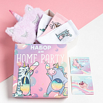 Подарочный набор "Party" маска для сна, носки 3 пары 7696215