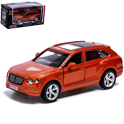 Машина металлическая BENTLEY BENTAYGA, 1:45, инерция, открываются двери, цвет коричневый