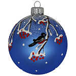 Шар "Рябина в снегу", серия "ВС", 85мм, в подарочной  упаковке КУ-85-204096/п