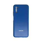 Задняя накладка SILICONE COVER для Samsung A03S синий