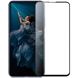 Противоударное стекло 9D NONAME для SAMSUNG Galaxy A72, черное, полный клей, в техпаке