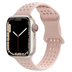 Силиконовый ремешок HOCO WA08 Flexible для APPLE Watch 42/44/45/49mm, розовый
