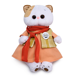 Мягкая игрушка Кошечка Ли-Ли в платье с шарфом, 24 см