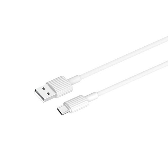 Кабель USB <--> microUSB  1.0м XO-NB156 белый