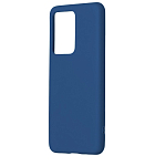 Задняя накладка SILICONE CASE для Samsung Galaxy S20Ultra (Синий)