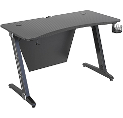Стол игровой CACTUS CS-GTZ-BKSL-CARBON столешница МДФ карбон каркас черный