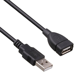 Кабель-удлинитель USB  3.0м EXEGATE EX-CCF-USB2-AMAF-3.0F позолоченные контакты, ферритовые кольца