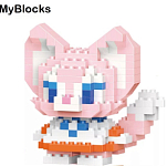 Фигурка-конструктор MyBlocks "Лисичка" роз 7205A
