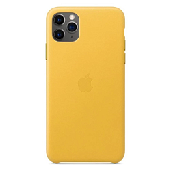 Задняя накладка MOBIS для iPhone 11 Leather Case (Желтая)