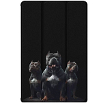 Чехол футляр-книга ZIBELINO для Xiaomi Pad 7/7 Pro 11.2" (черный) 1440 ГОРДЕЛИВЫЕ ПИТБУЛИ
