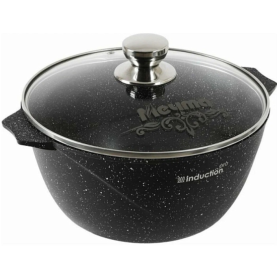 Кастрюля 4л МЕЧТА Гранит black арт.44802