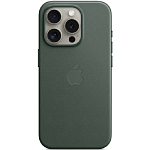 Силиконовый чехол FineWoven для iPhone 15 Evergreen