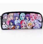 Пенал школьный текстильный «1 сентября: Стикер аниме» , 20 х 8 х 4 см 10215712