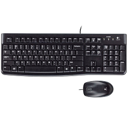 Клавиатура+мышь LOGITECH MK120 черный