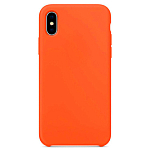 Задняя накладка Silicone CASE для iPhone X/XS оранжевый