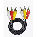 Кабель 3RCA <--> 3RCA  1.0м EXPLOYD EX-K-1482 черный