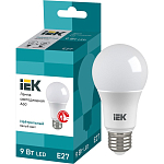 Лампа светодиодная IEK ECO A60 9W/4000К/E27