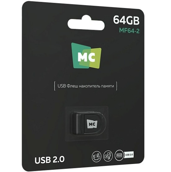 USB 64Gb MORE CHOICE MF64-2 Black