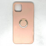 Задняя накладка ZIBELINO Soft Case для iPhone 11 Pro Max (розовый песок) с кольцом