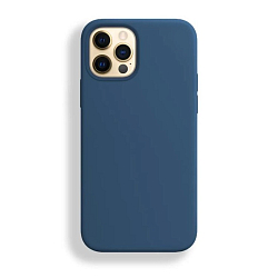 Силиконовый чехол SILICONE CASE для iPhone 13 (35 синей космос)
