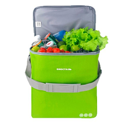 Термосумка БИОСТАЛЬ "КАНТРИ" TCD-20G, цвет "ЗЕЛЁНЫЙ ЛАЙМ" 20 л