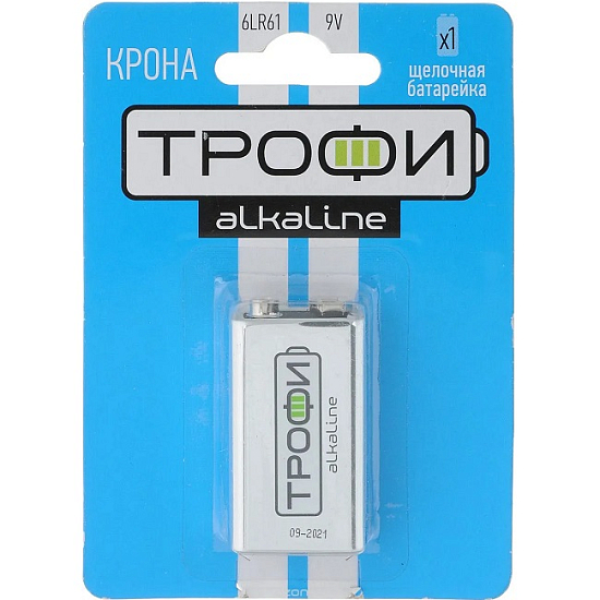 Элемент питания ТРОФИ 6LR61 (крона) BL-1