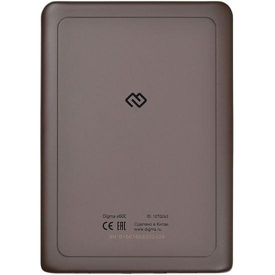 Электронная книга DIGMA E60C 6" коричневая