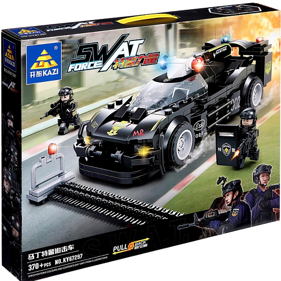 Конструктор KAZI Спецназ «Заграждение», инерция, 370 д 9775223