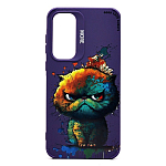 Задняя накладка SC335 для Samsung Galaxy A35  (кот) (violet) (232905)