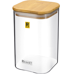 Банка для сыпучих продуктов стекл. 0,95л REGENT Linea DESCO