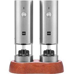Набор автоматических мельниц для специй HuoHou Electric Mini Grinder Rechargable (HU0277 RUS) silver