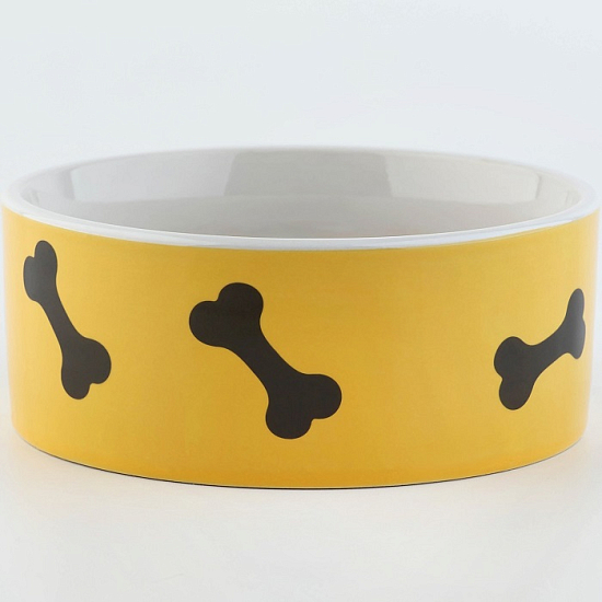 Миска керамическая «Веселый пес», 300 мл, для собак