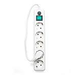 Сетевой фильтр  0.5м Гарнизон ЕНLW-4 0,5 м 5 р белый