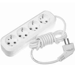 Сетевой удлинитель  2.0м SMARTBUY 4 розетки с/з ПВС 3х1,0 (SBE-16-4-02-Z)