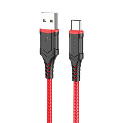 Кабель USB <--> Type-C  1.0м BOFOFONE BX67 красный