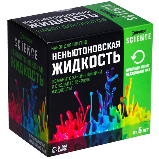 Набор для опытов «Неньютоновская жидкость»