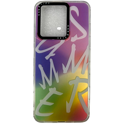 Задняя накладка NONAME для Xiaomi Redmi 12C рисунок "Радуга"