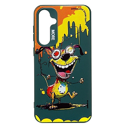 Задняя накладка SC335 для Samsung Galaxy S23 FE (собака) (dark green)