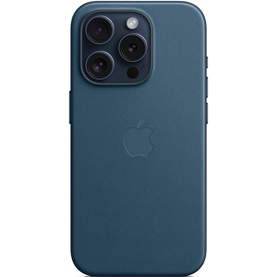 Чехол APPLE FineWoven Case для iPhone 15 Pro с MagSafe Pacific Blue (MT4Q3ZM/A)