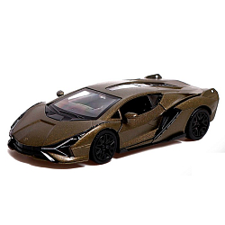 Машина металлическая LAMBORGHINI Sian FKP 37, 1:32 инерция, зелёный