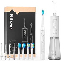 Набор из зубной щетки BITVAE D2 Daily Toothbrush и ирригатора С2 (D2+С2) GLOBAL, белый