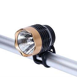 Фонарь велосипедный передний, водонепроницаемый, 2 режима, CR2032, коричневый 10644771