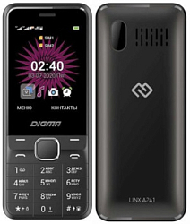 Телефон DIGMA A241 Linx 32Mb черный