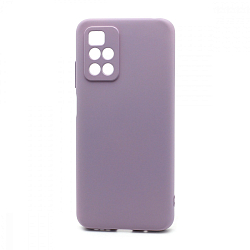 Силиконовый чехол SILICONE Case NEW ERA для Xiaomi Redmi 10 сиреневый